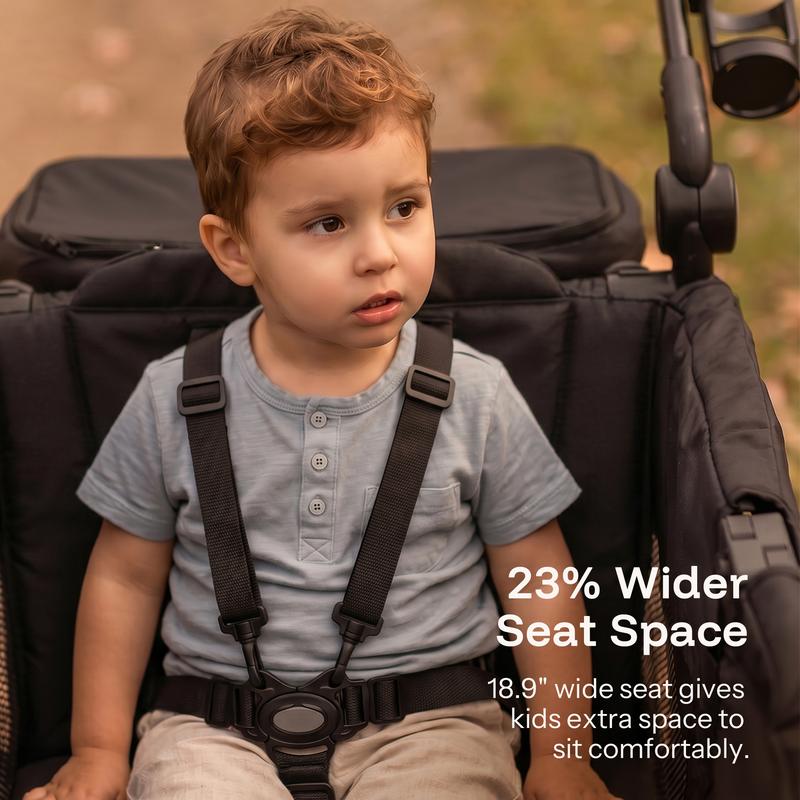 Baby Stroller Wagon, Lightweight Folding Adjustable 2-Seat/4-Seat Travel Stroller