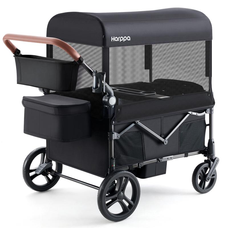 Baby Stroller Wagon, Lightweight Folding Adjustable 2-Seat/4-Seat Travel Stroller