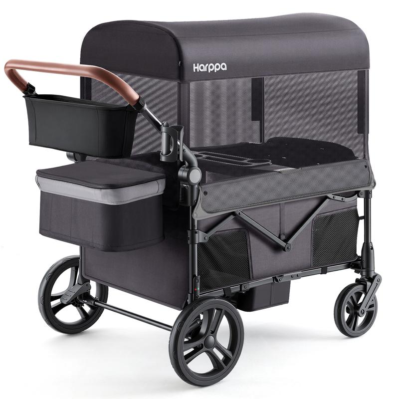 Baby Stroller Wagon, Lightweight Folding Adjustable 2-Seat/4-Seat Travel Stroller
